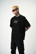 Men's Oversize 'FAST / FALLING FREE' Graphic T-Shirt - Streetwear Embroidered Tee