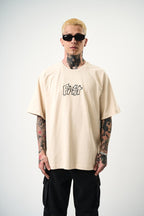 Men's Oversize 'FAST / FALLING FREE' Graphic T-Shirt - Streetwear Embroidered Tee