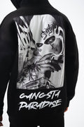 Oversize 'Gangsta Paradise' Graphic Hoodie - Heavyweight Streetwear Hooded Sweatshirt