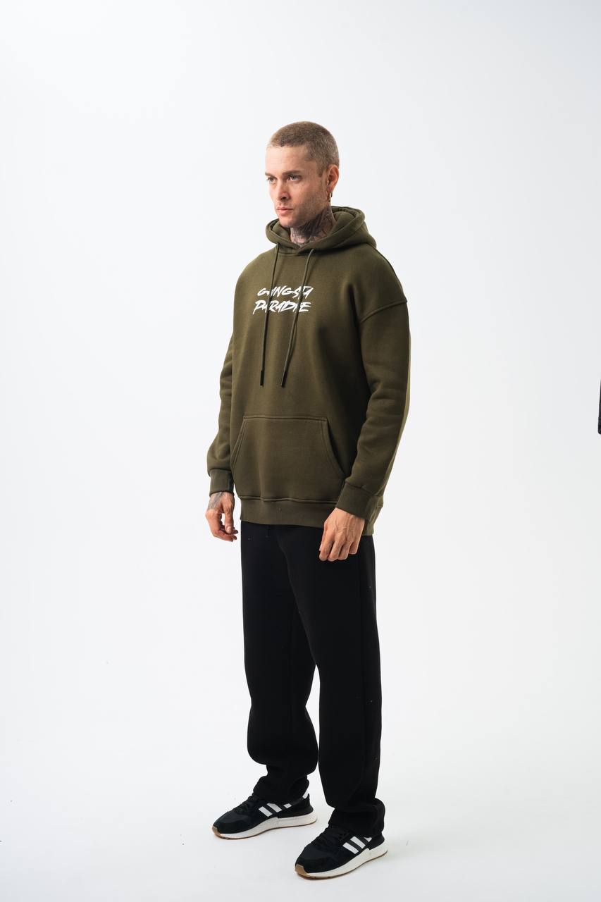 Oversize 'Gangsta Paradise' Graphic Hoodie - Heavyweight Streetwear Hooded Sweatshirt