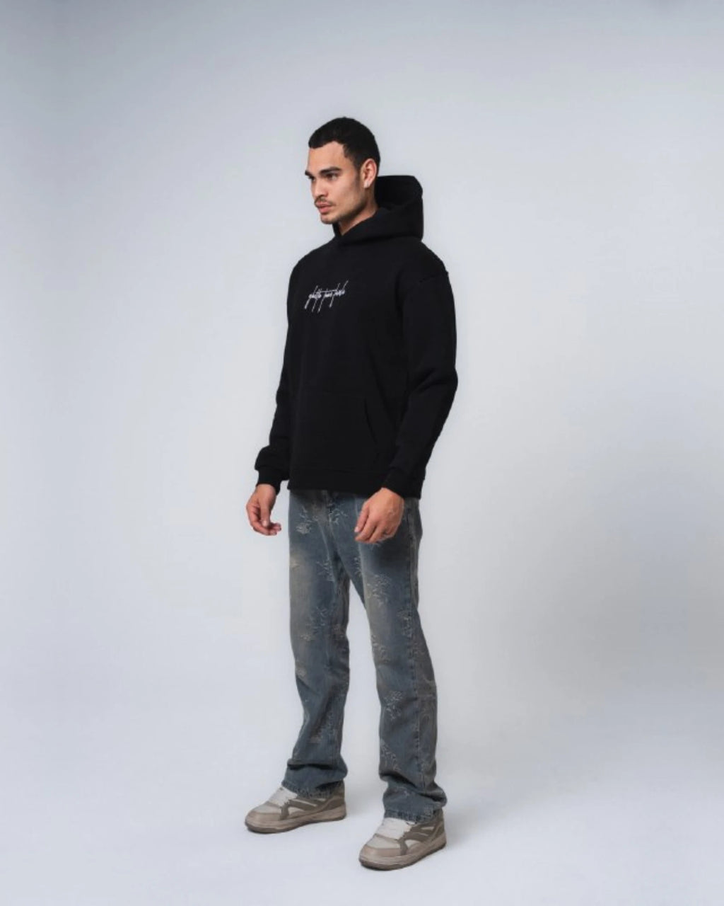 Ghetto Town Favela Oversized Hoodie in black, photo 3