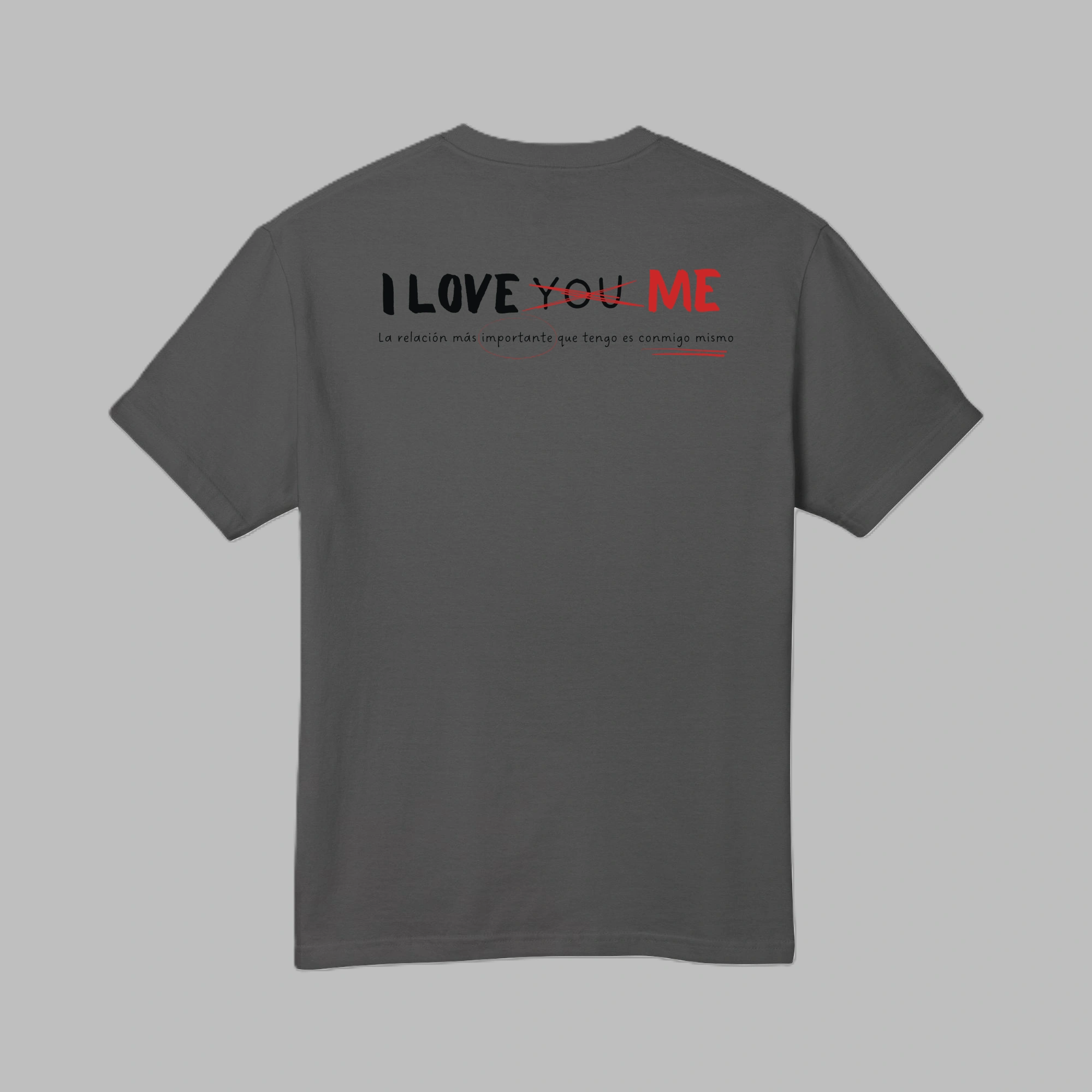 I Love Me Back Print Vintage Wash Relaxed Fit T-Shirt