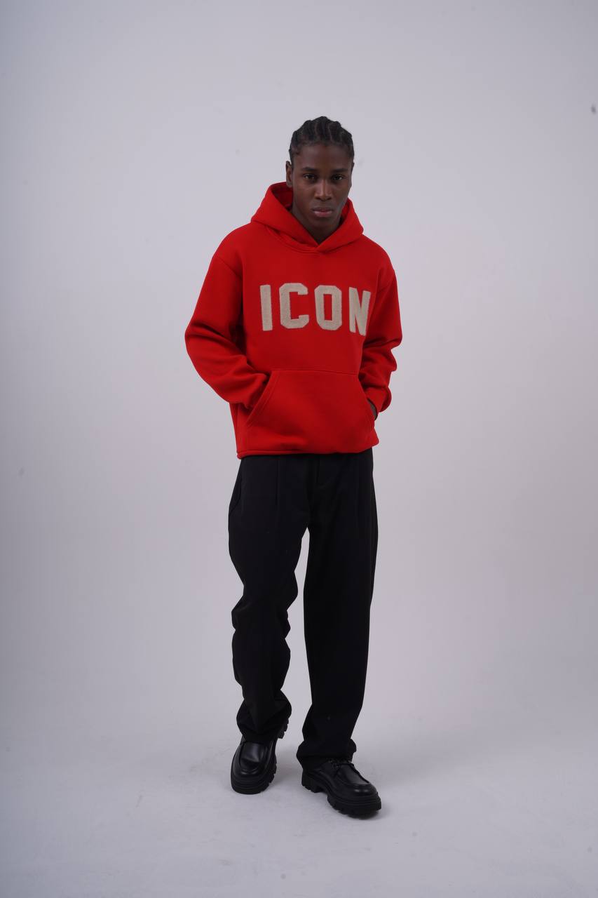 Unisex "ICON" Oversize Hoodie - Heavyweight Printed Sweatshirt
