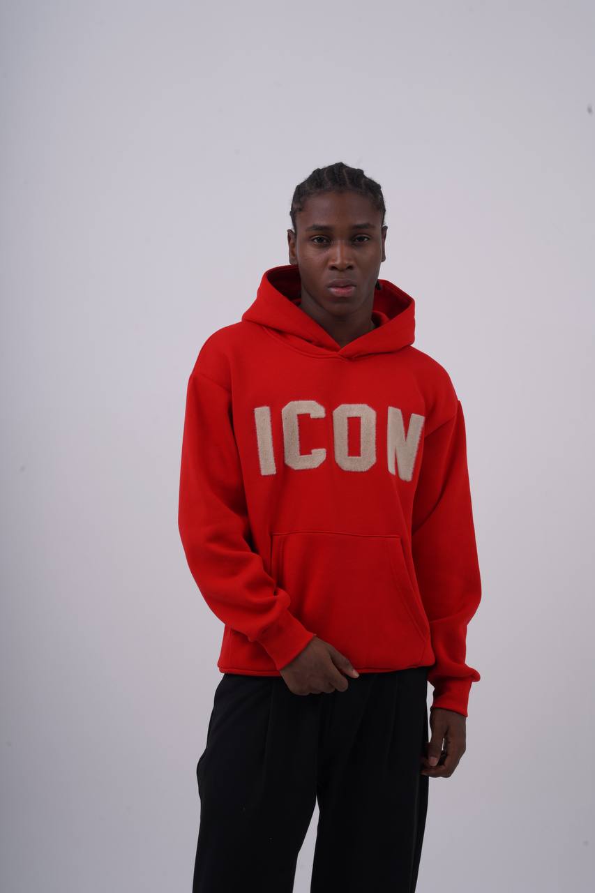Unisex "ICON" Oversize Hoodie - Heavyweight Printed Sweatshirt