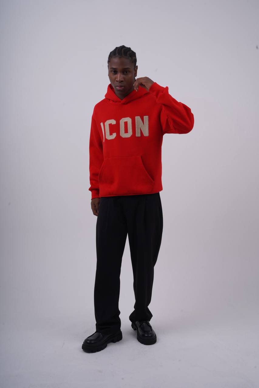 Unisex "ICON" Oversize Hoodie - Heavyweight Printed Sweatshirt
