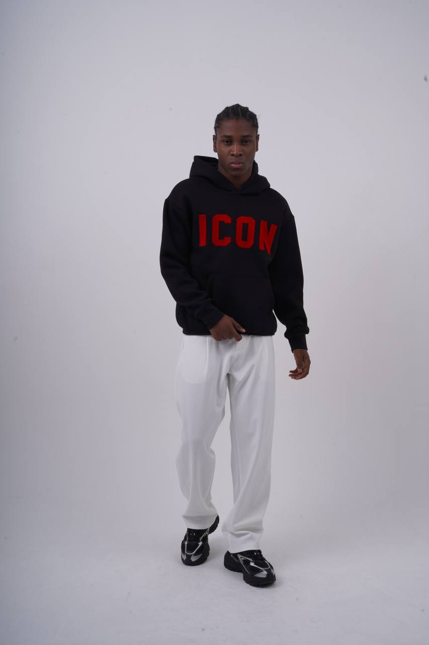 Unisex "ICON" Oversize Hoodie - Heavyweight Printed Sweatshirt