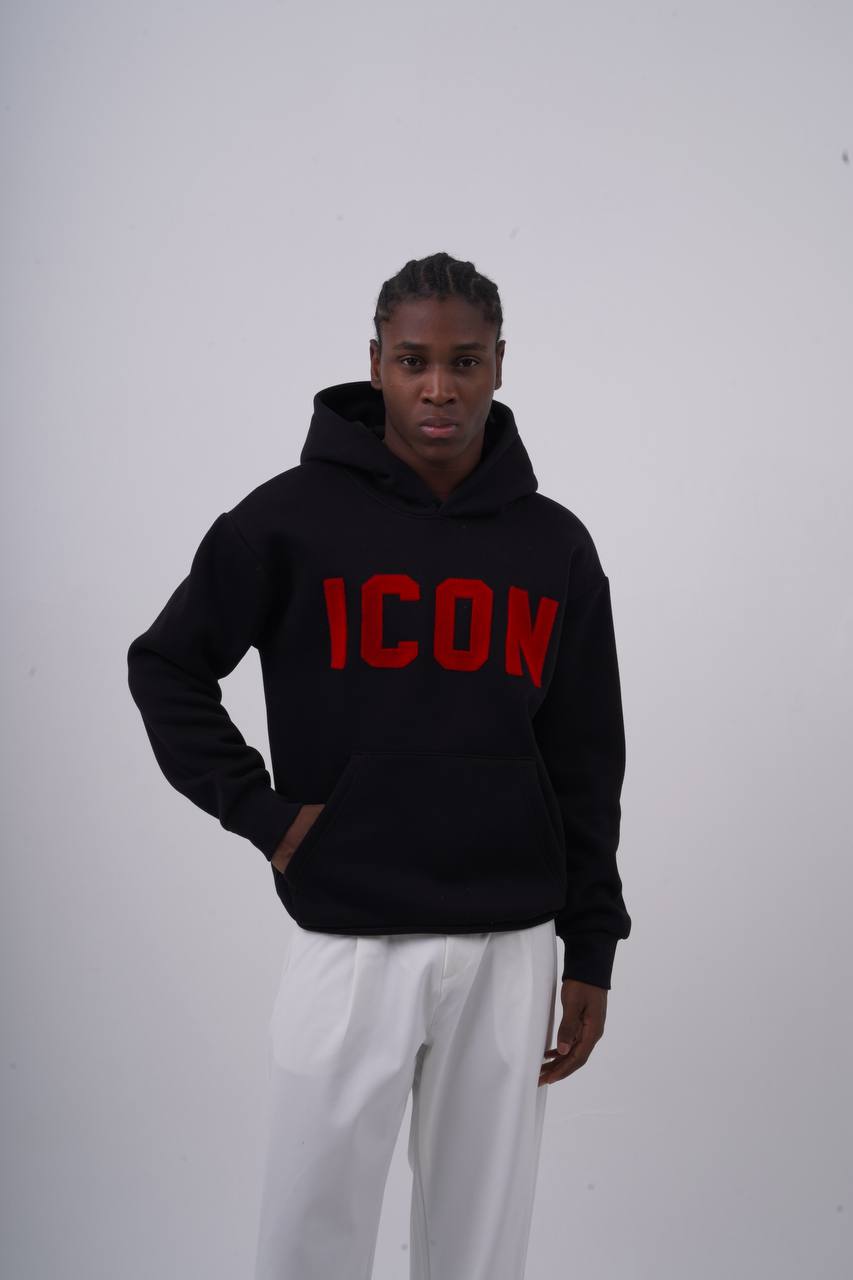 Unisex "ICON" Oversize Hoodie - Heavyweight Printed Sweatshirt
