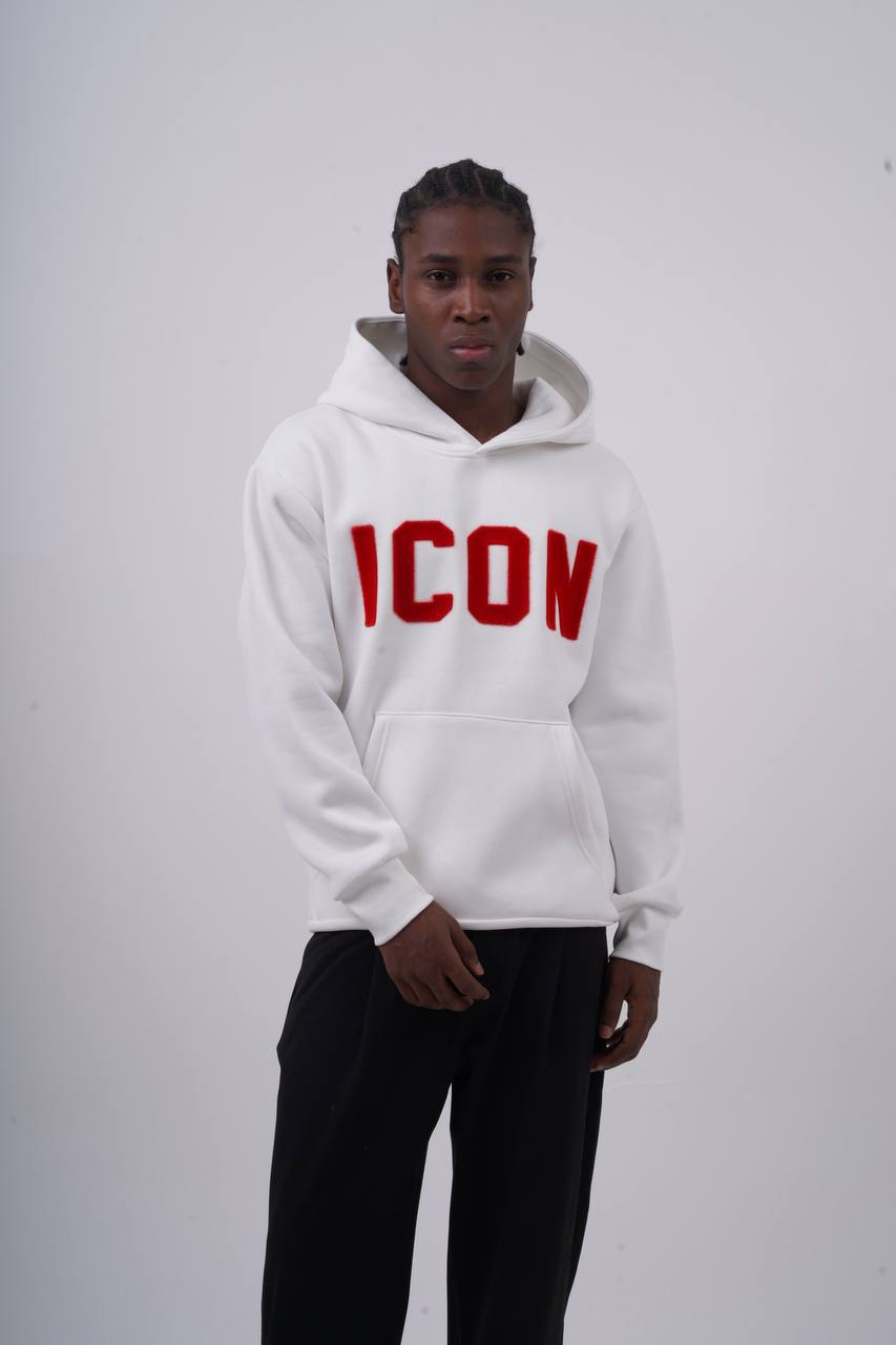 Unisex "ICON" Oversize Hoodie - Heavyweight Printed Sweatshirt