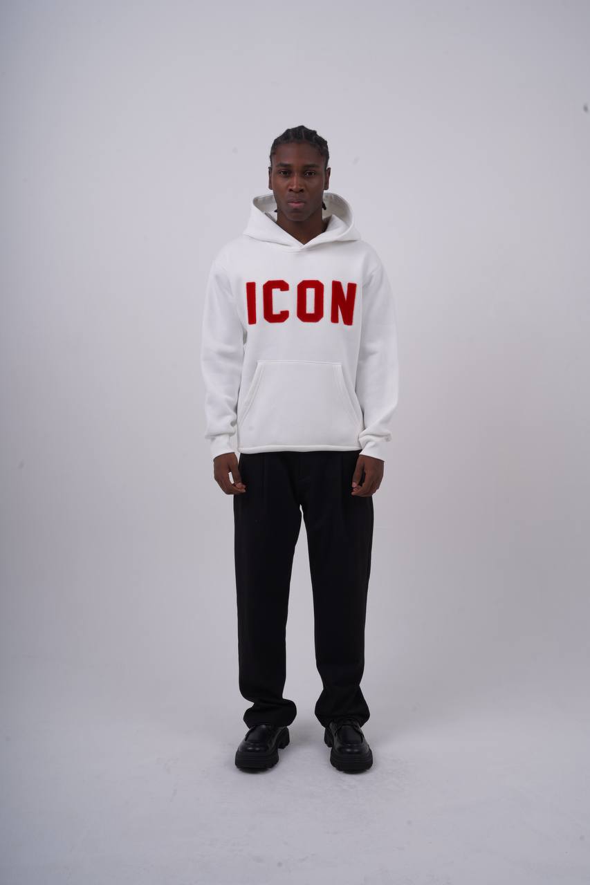 Unisex "ICON" Oversize Hoodie - Heavyweight Printed Sweatshirt