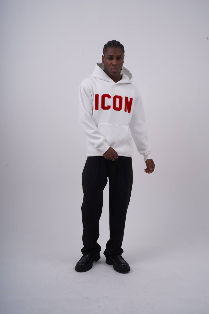 Unisex "ICON" Oversize Hoodie - Heavyweight Printed Sweatshirt