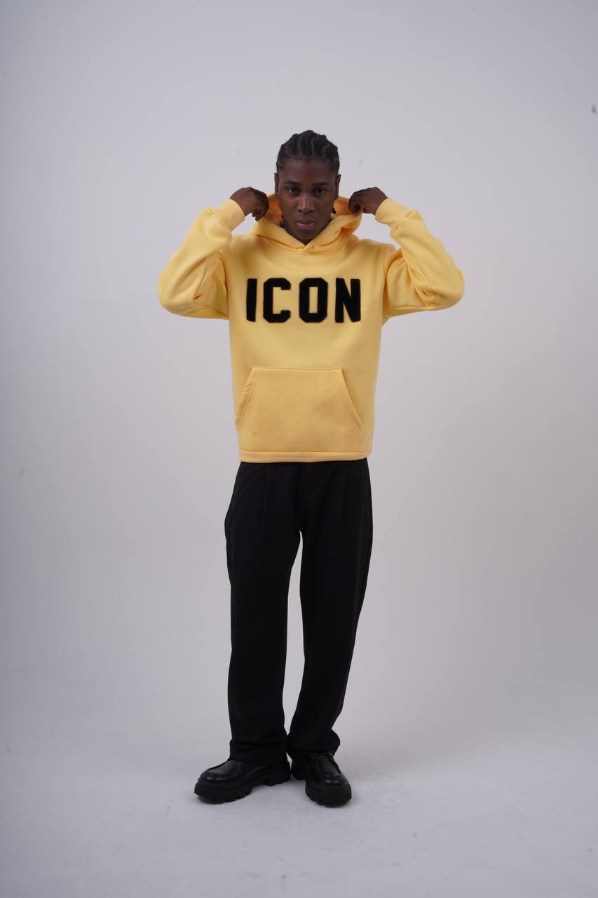Unisex "ICON" Oversize Hoodie - Heavyweight Printed Sweatshirt