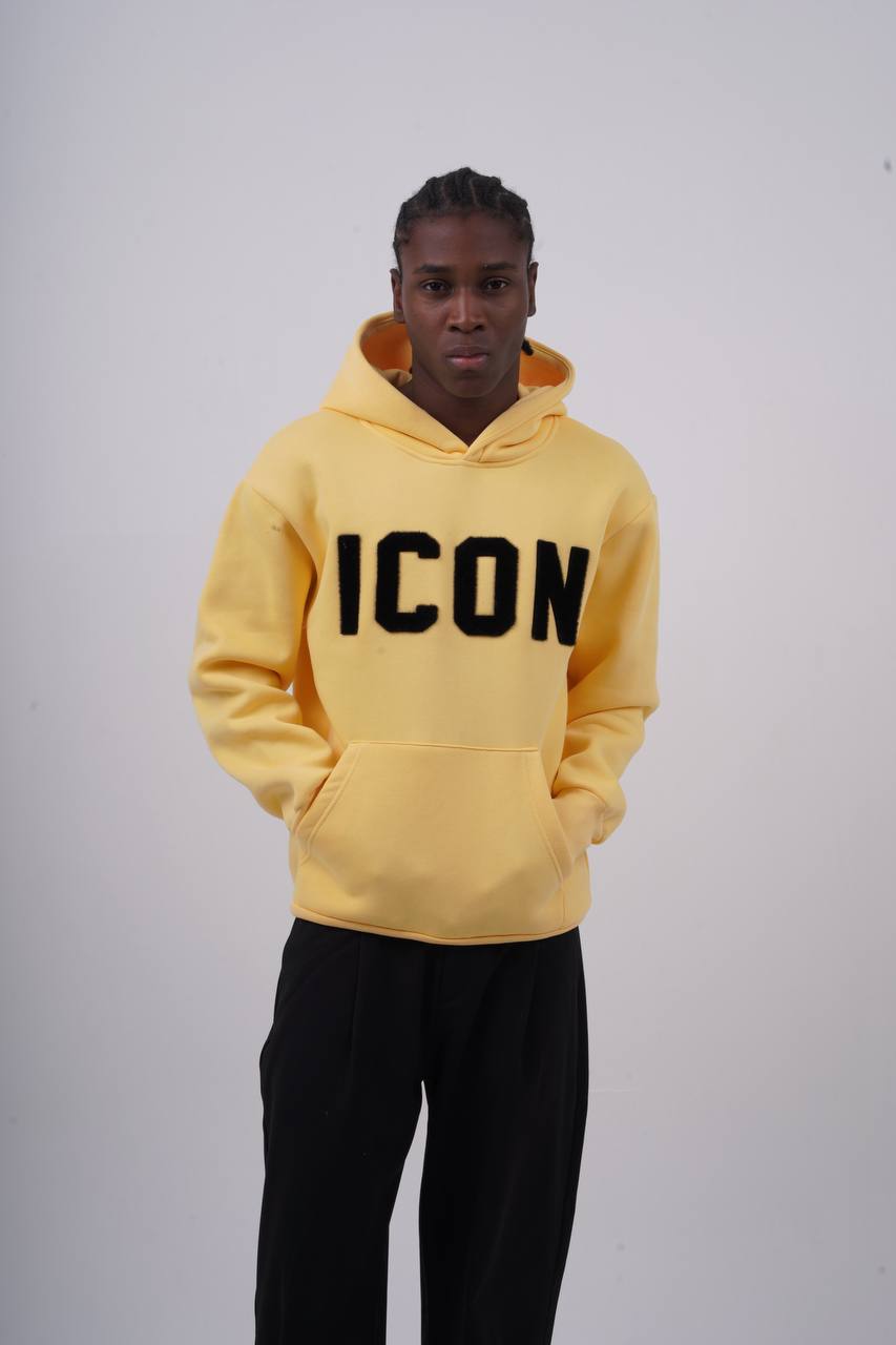 Unisex "ICON" Oversize Hoodie - Heavyweight Printed Sweatshirt
