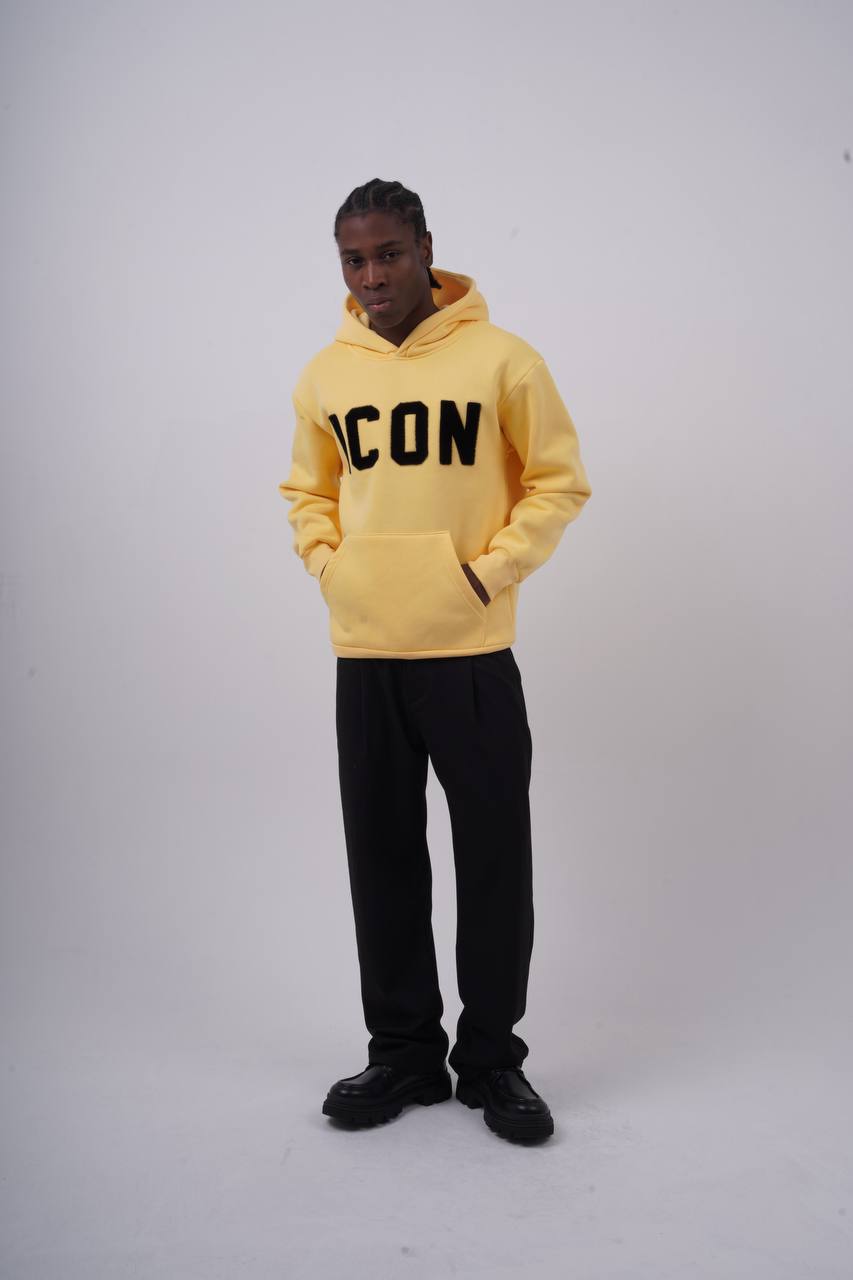 Unisex "ICON" Oversize Hoodie - Heavyweight Printed Sweatshirt