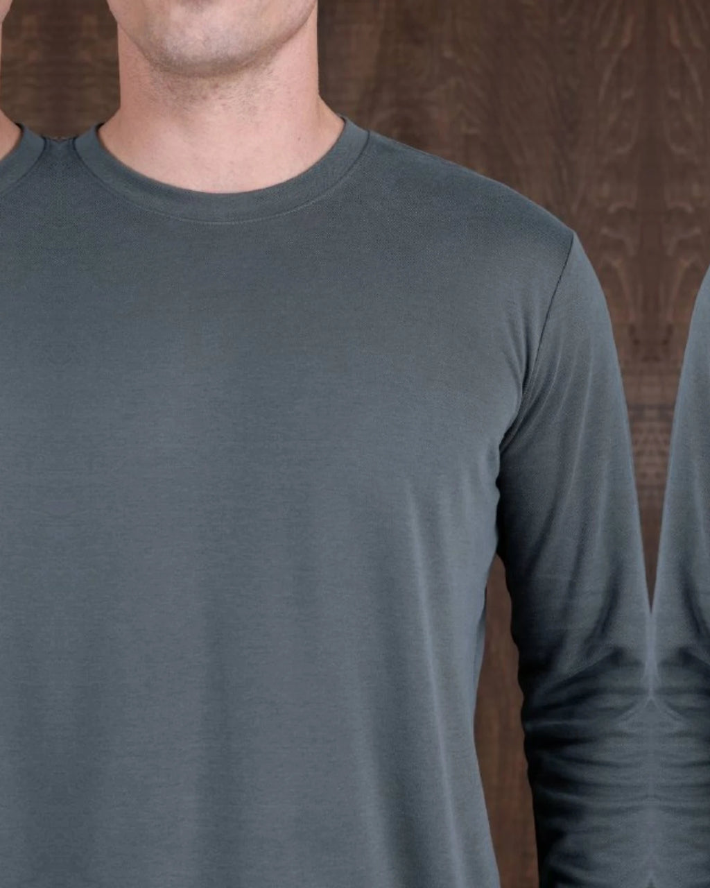 Interlock Crew Neck Sweatshirt in khaki, photo 2