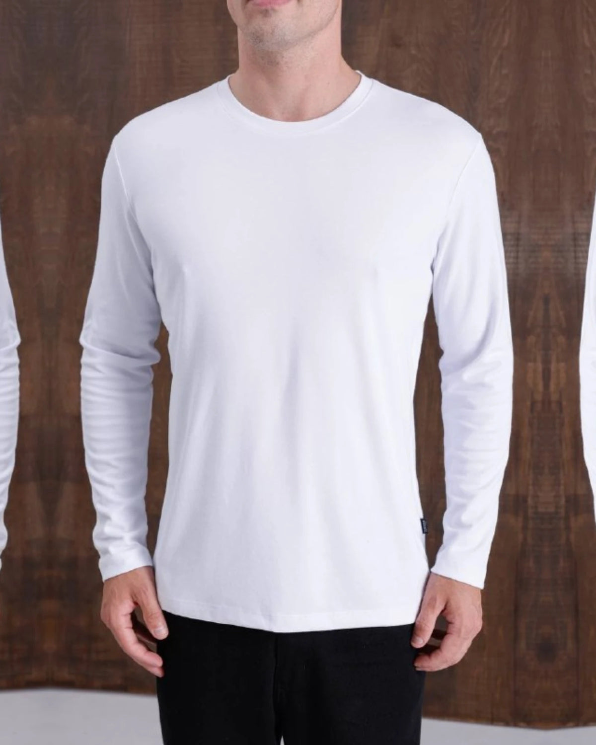 Interlock Crew Neck Sweatshirt in white, photo 1
