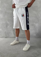 Italia Inspired Men's Polo & Shorts Set – Athletic Heritage with Bold National Style