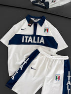 Italia Inspired Men's Polo & Shorts Set – Athletic Heritage with Bold National Style