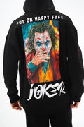 Oversize 'Joker' Graphic Hoodie - 'Put on a Happy Face' Streetwear Sweatshirt