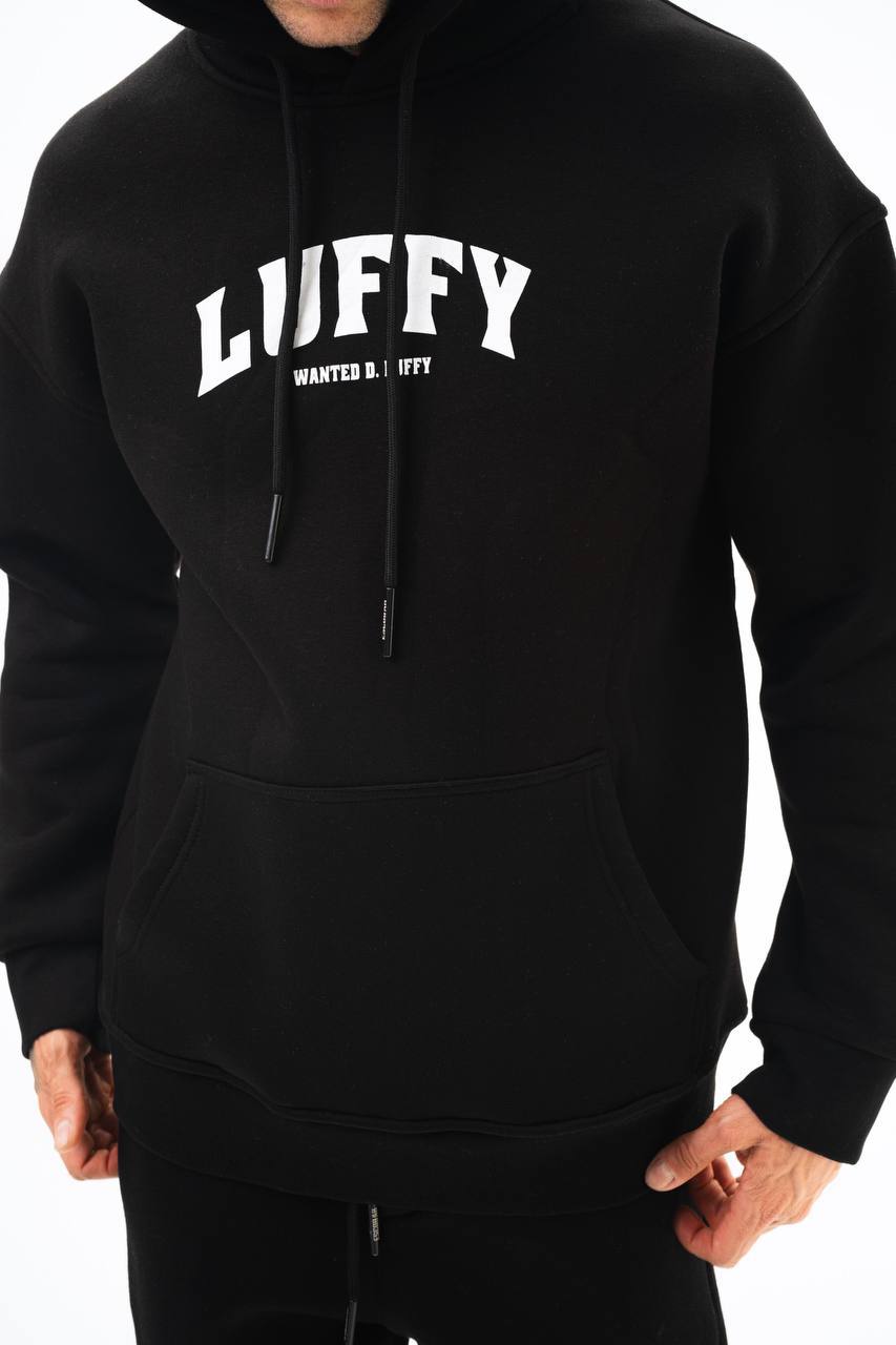 Oversize 'Luffy' Hoodie - One Piece Anime Graphic Sweatshirt - Wanted D. Luffy