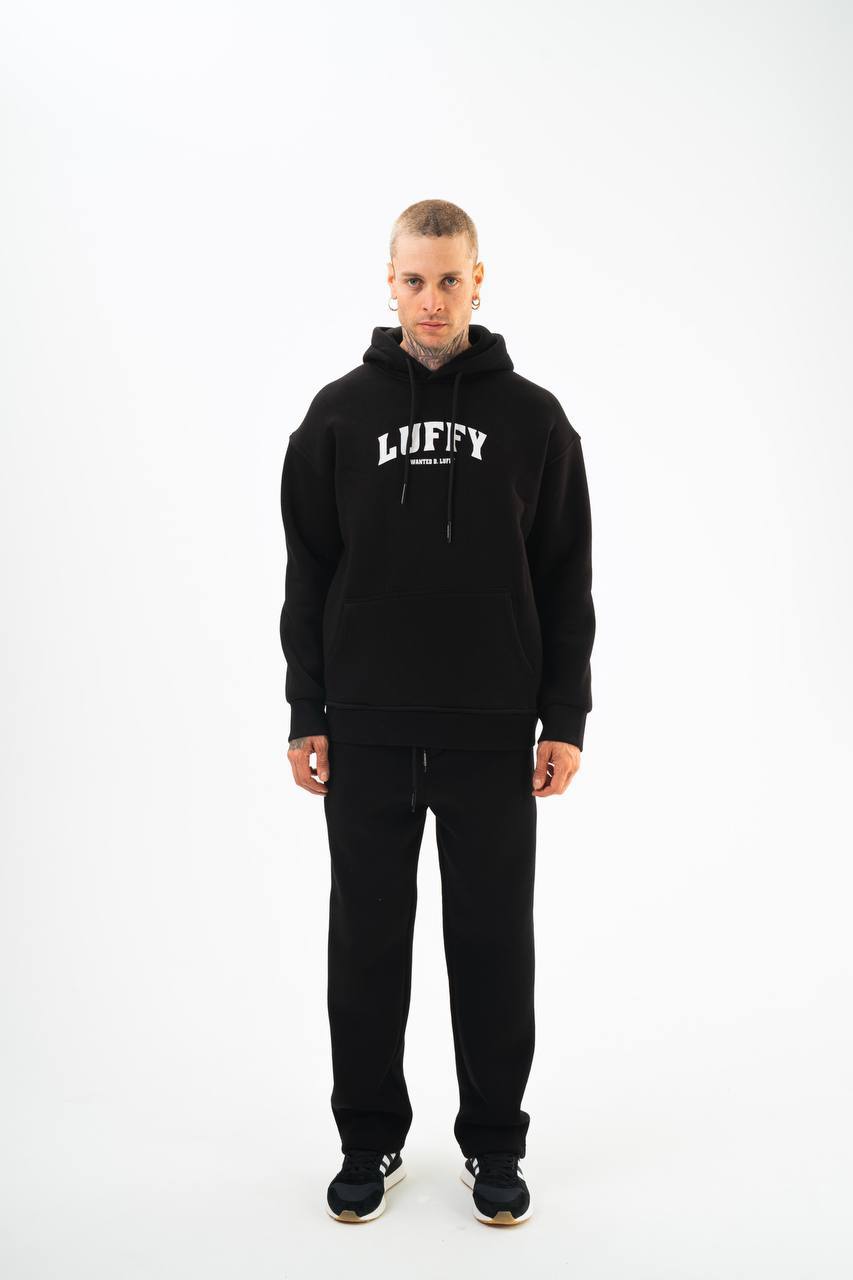 Oversize 'Luffy' Hoodie - One Piece Anime Graphic Sweatshirt - Wanted D. Luffy