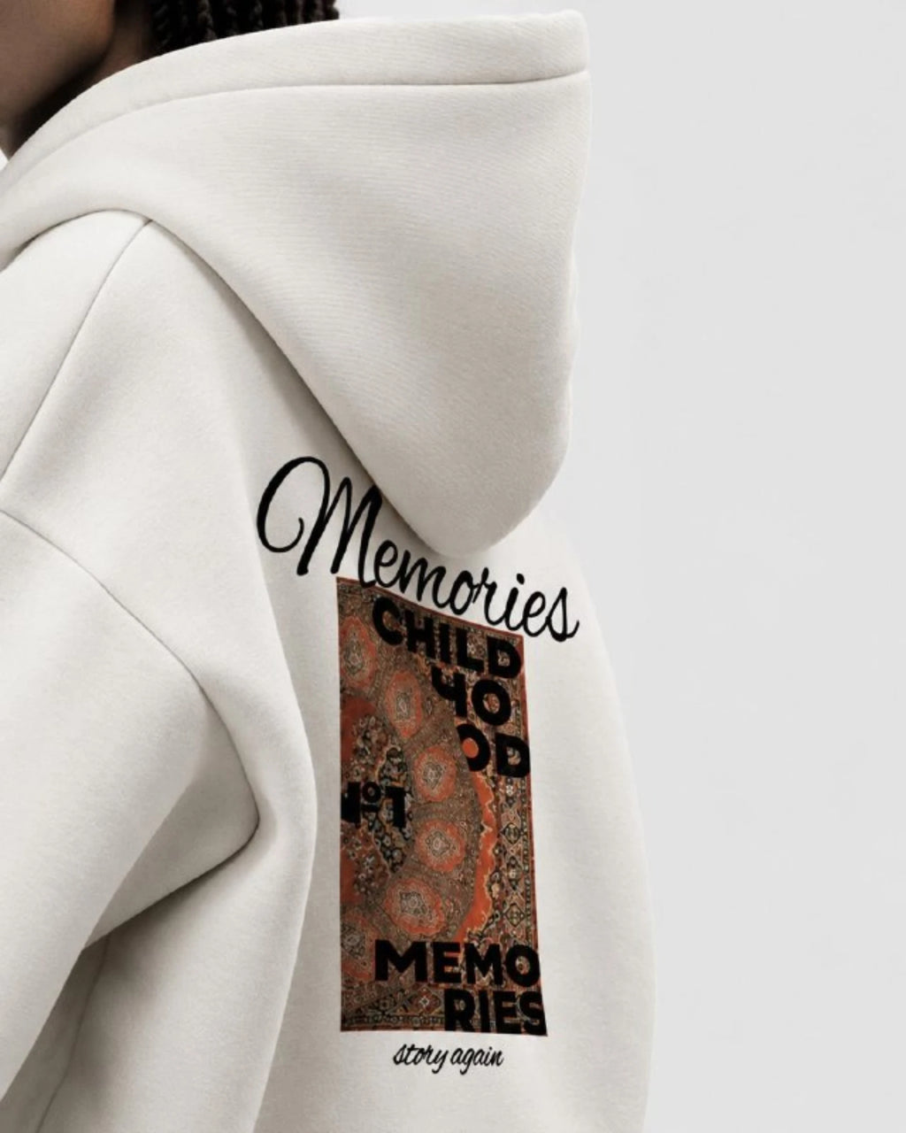 Memories Hoodie in white, photo 4