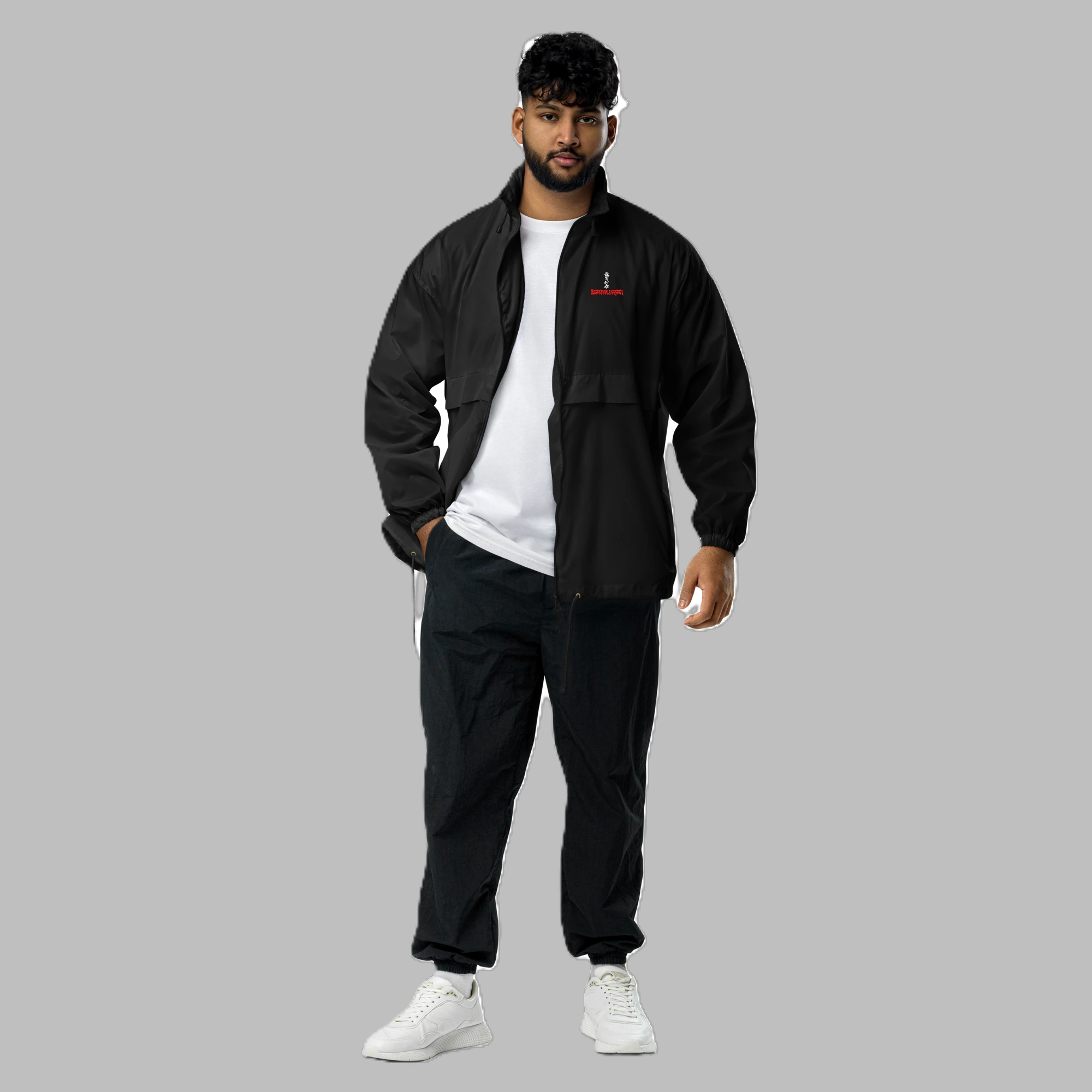 Samurai Embroidered Windbreaker