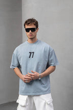 Men's Oversize '77' Graphic T-Shirt