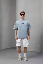 Men's Oversize '77' Graphic T-Shirt