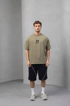 Men's Oversize '77' Graphic T-Shirt