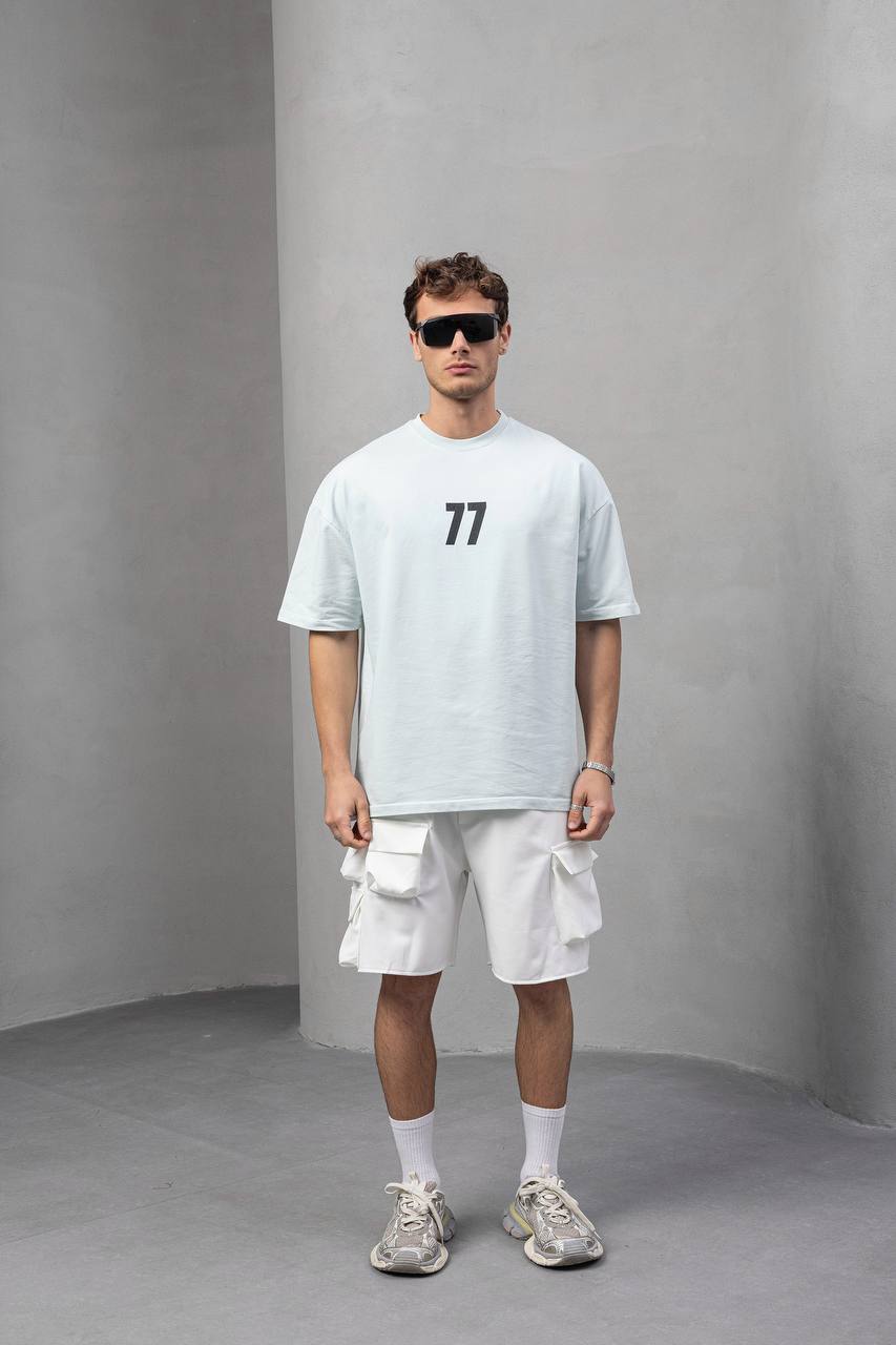 Men's Oversize '77' Graphic T-Shirt
