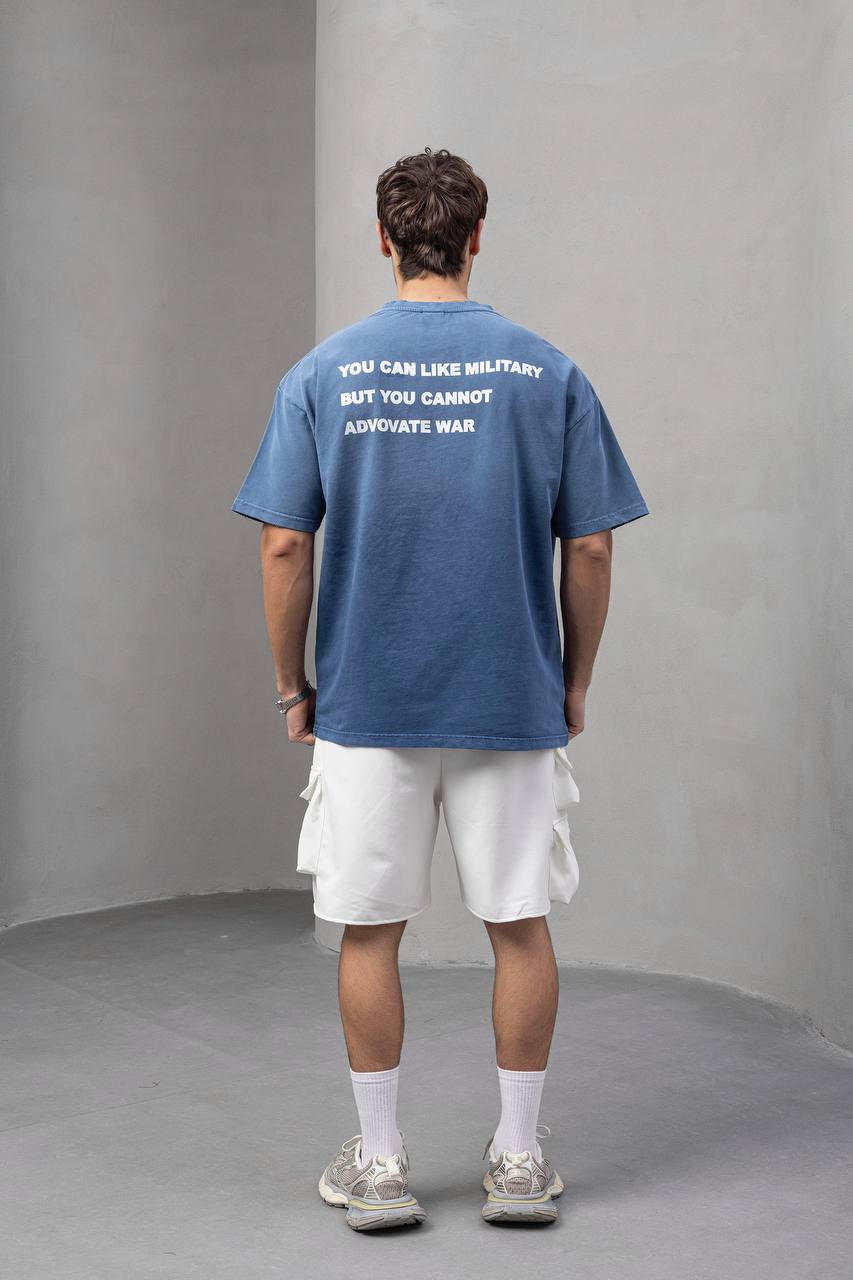 Men's Oversize 'ARMY' Graphic T-Shirt – Anti-War Statement Tee