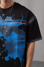 Men's Oversize Graphic T-Shirt – '2MORROW FREEDOM'