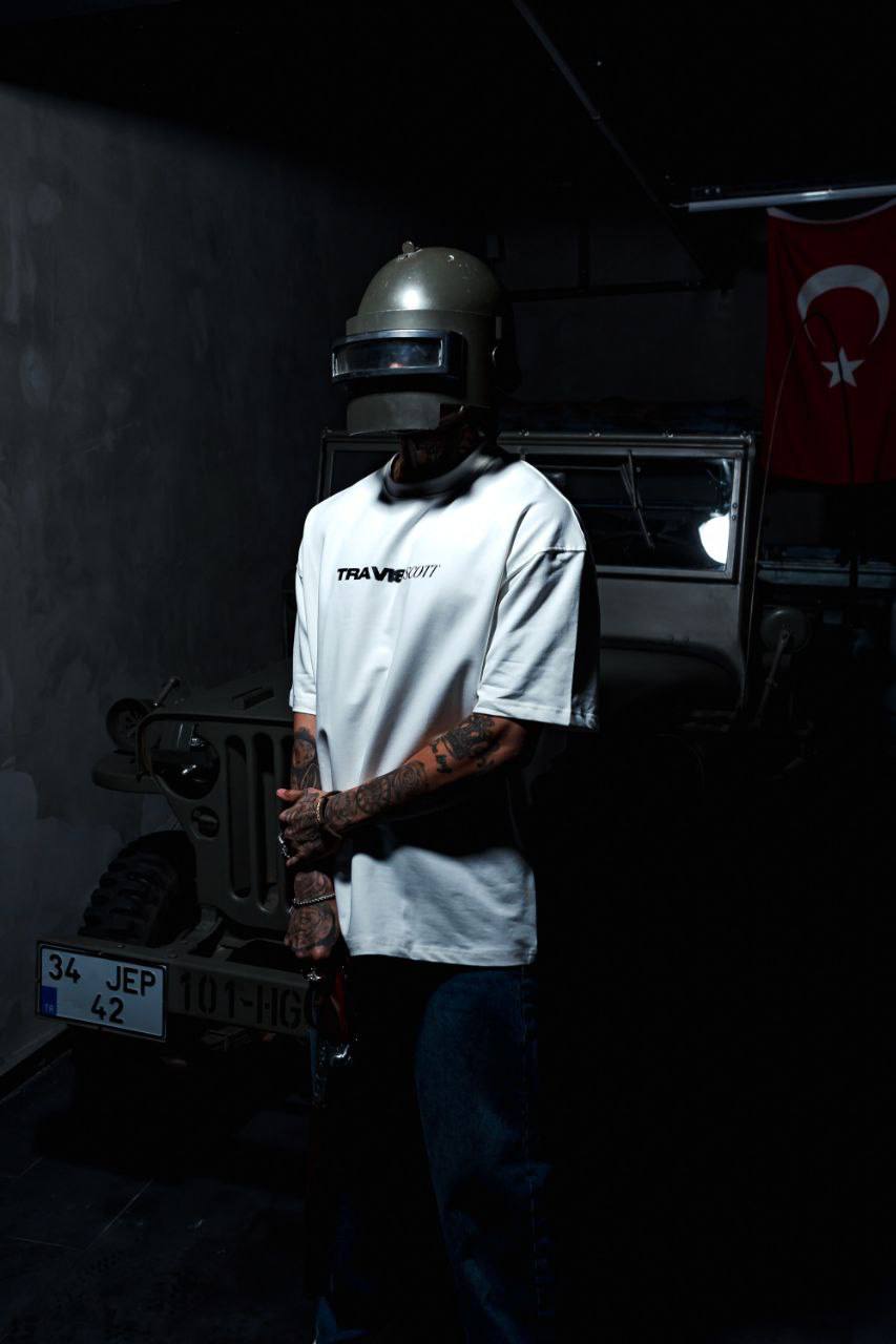 Men's Oversize Graphic T-Shirt - Streetwear Portrait Tee