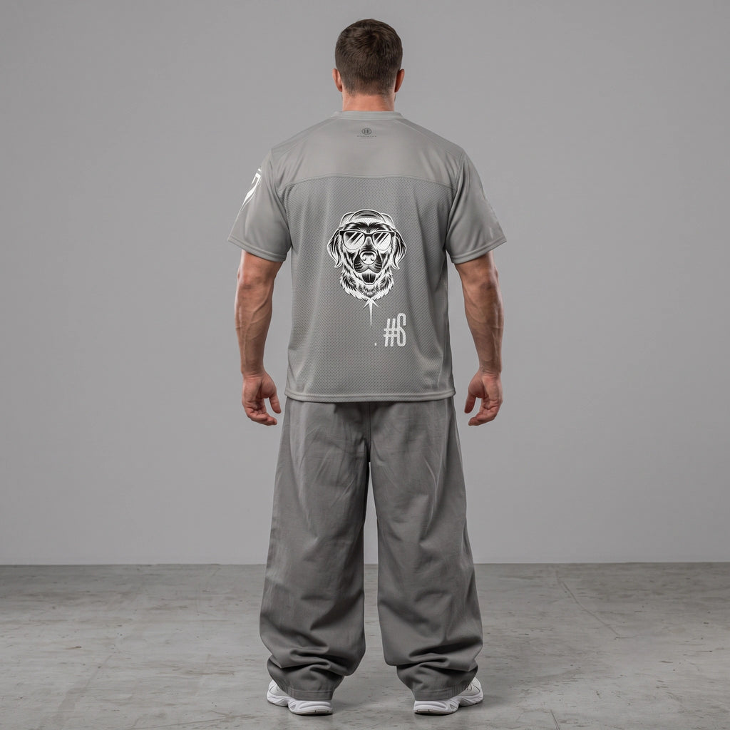 "STRONGER" Graphic Football Jersey