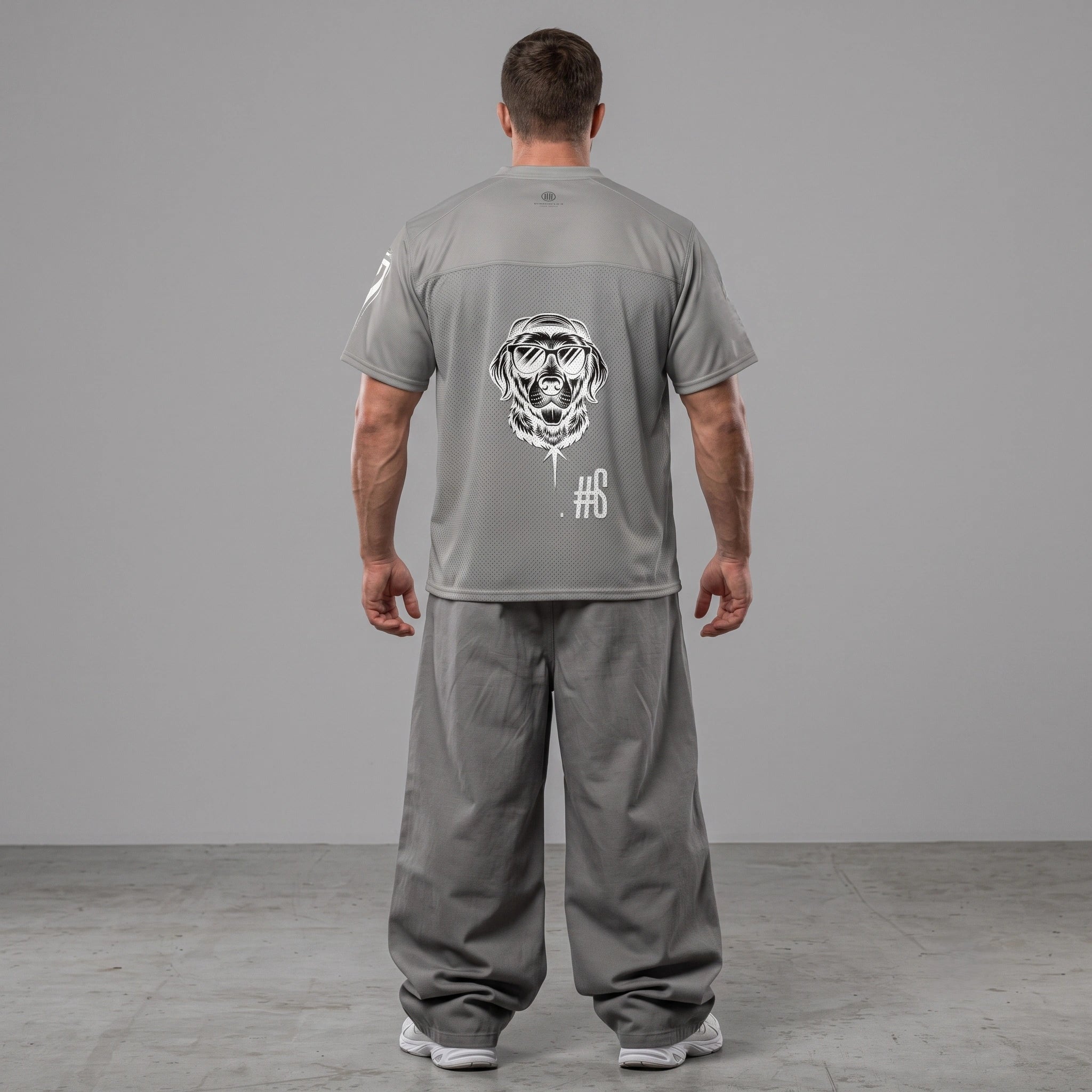 "STRONGER" Graphic Football Jersey