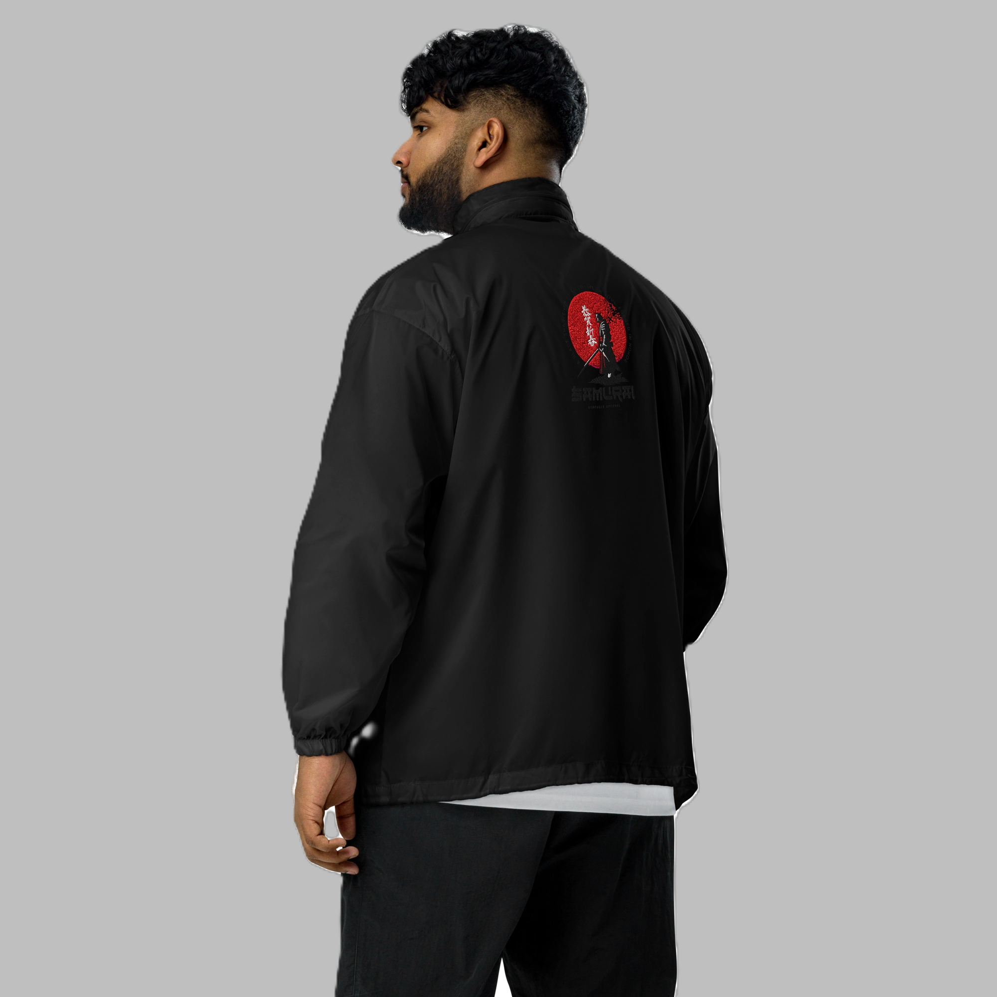 Samurai Embroidered Windbreaker