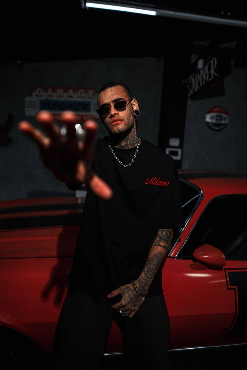 Men's Oversize 'Milano' Embroidered T-Shirt - Streetwear Designer Tee