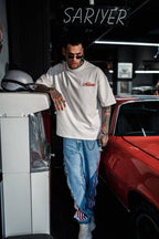 Men's Oversize 'Milano' Embroidered T-Shirt - Streetwear Designer Tee