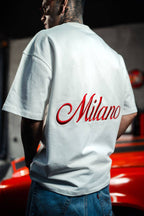 Men's Oversize 'Milano' Embroidered T-Shirt - Streetwear Designer Tee