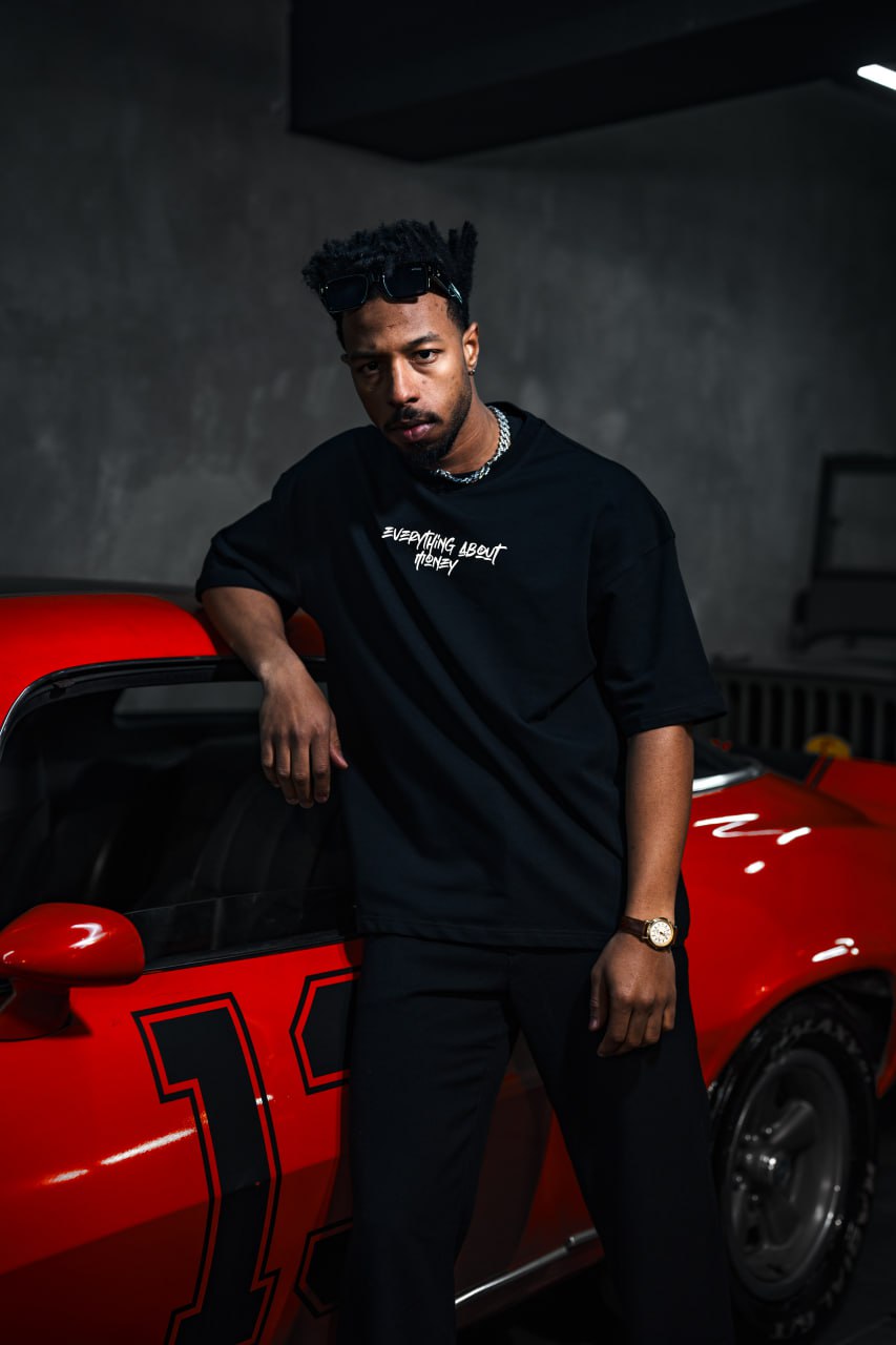 Everything About Money Urban Graphic Tee – Bold Typography Streetwear for the Hustle