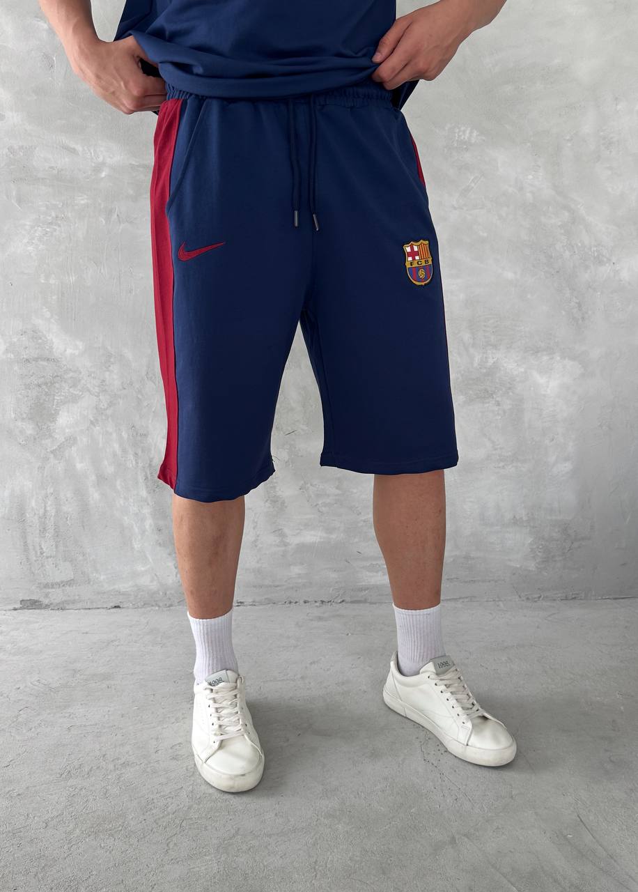 Blaugrana Spirit Men's Polo & Shorts Set – Modern Football Style