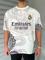 New Season Real Madrid Dragon Printed Oversized T-Shirt