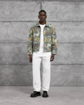 Tapestry Pattern Wool-Blend Jacket in Sage by Withinblack
