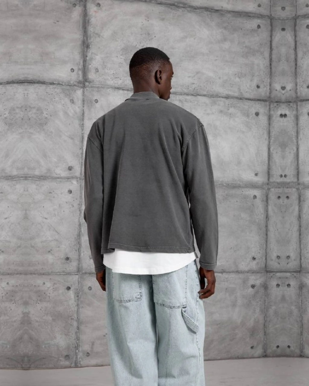 Mysoul Henley Sweatshirt in Anthracite by Withinblack - view 4