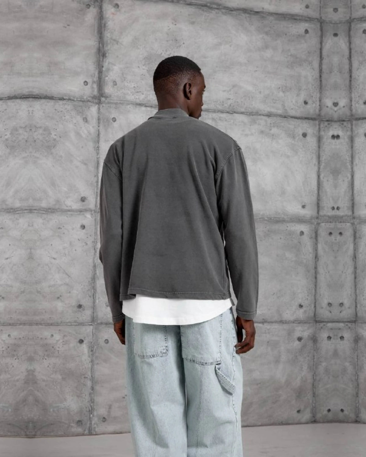 Mysoul Henley Sweatshirt in Anthracite by Withinblack - view 4