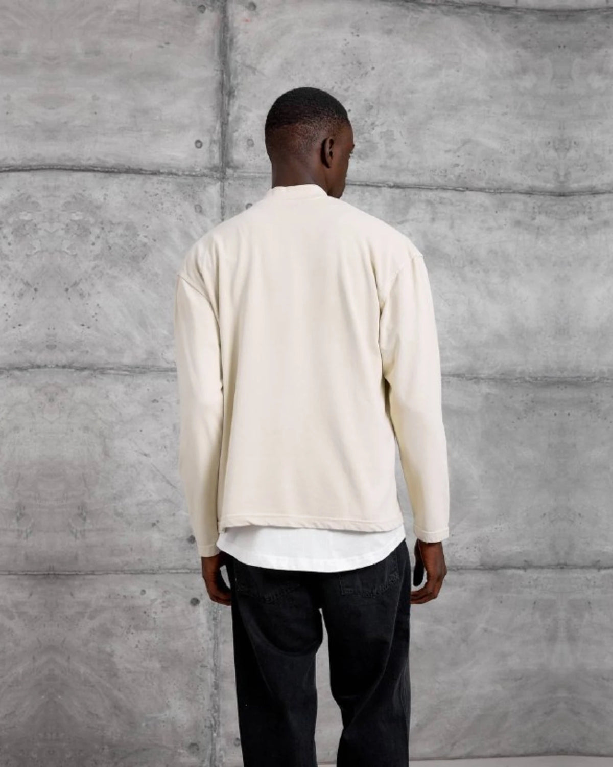 Mysoul Henley Sweatshirt in Ecru by Withinblack - view 4