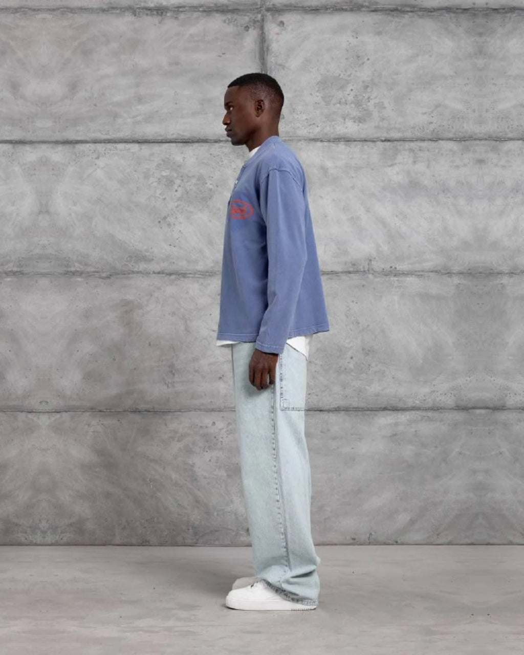Mysoul Henley Sweatshirt in Blue by Withinblack - view 3