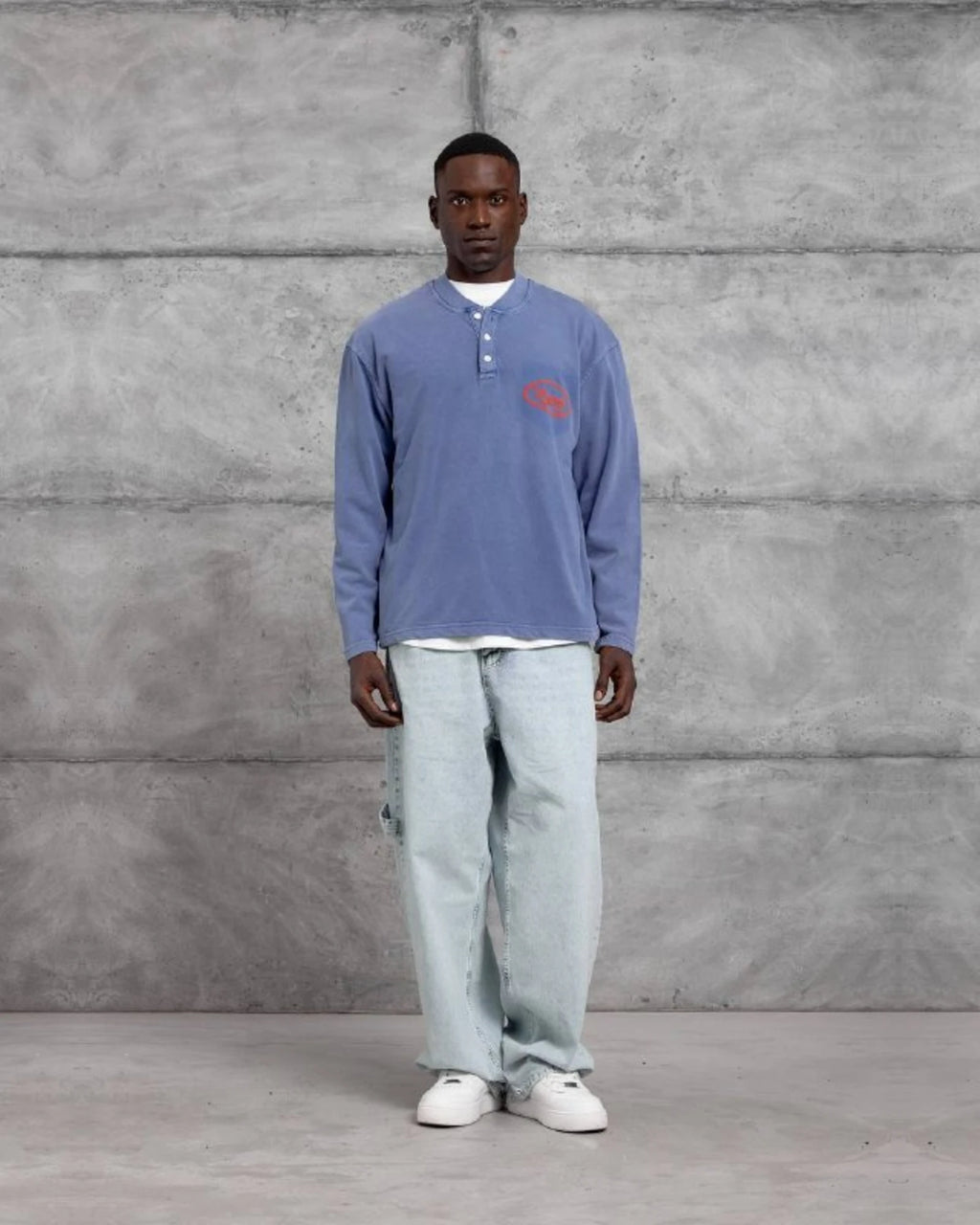 Mysoul Henley Sweatshirt in Blue by Withinblack - view 4