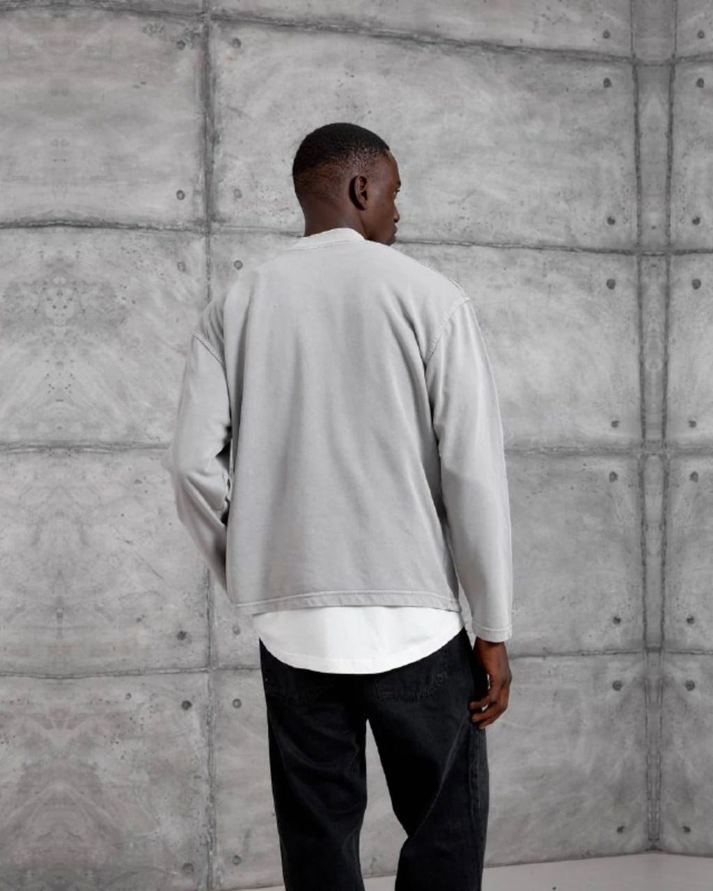 Mysoul Henley Sweatshirt in Gray by Withinblack - view 3