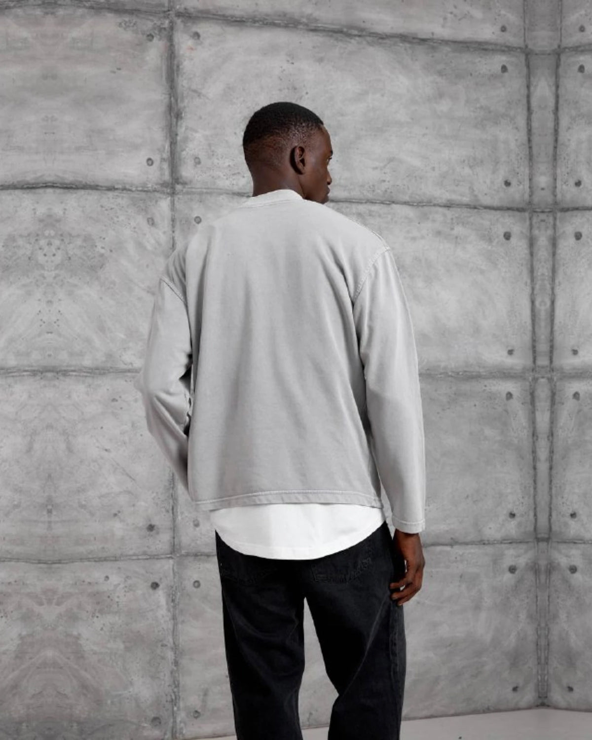 Mysoul Henley Sweatshirt in Gray by Withinblack - view 3